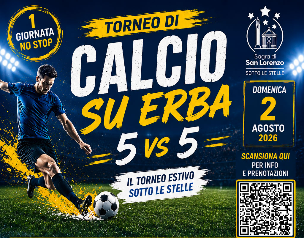 Calcio su erba 5vs5 – Sagra San Lorenzo 2026